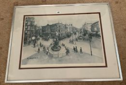 Signed Margaret Chapman print | Piccadilly London 1978