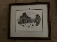 Francis Lennon Signed Artists Print Market Street Hayfield | 1/400