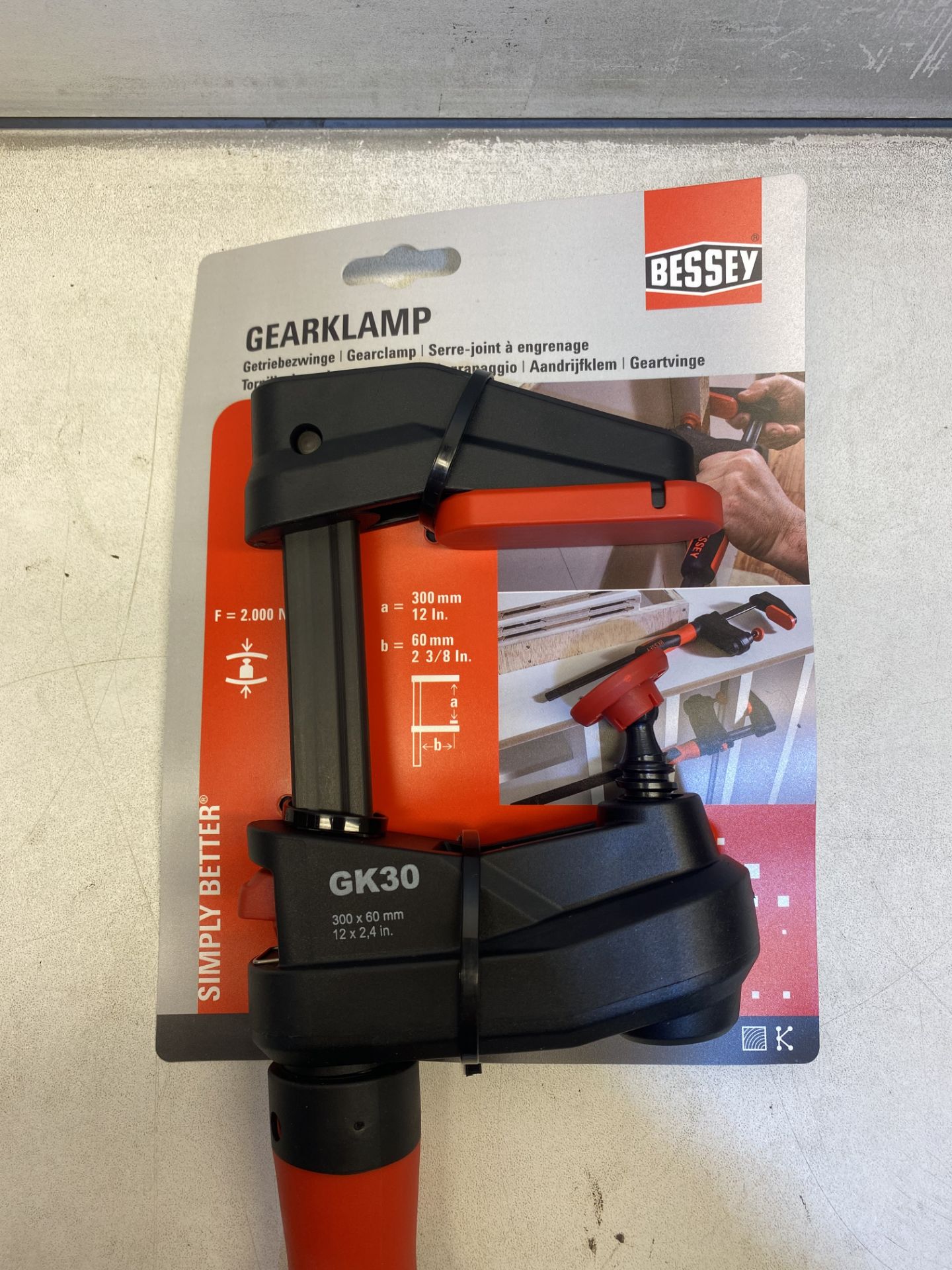6 x Bessey GK30 300mm Gearclamp GK Transmission Clamp 300/60 | RRP £167 - Image 2 of 4