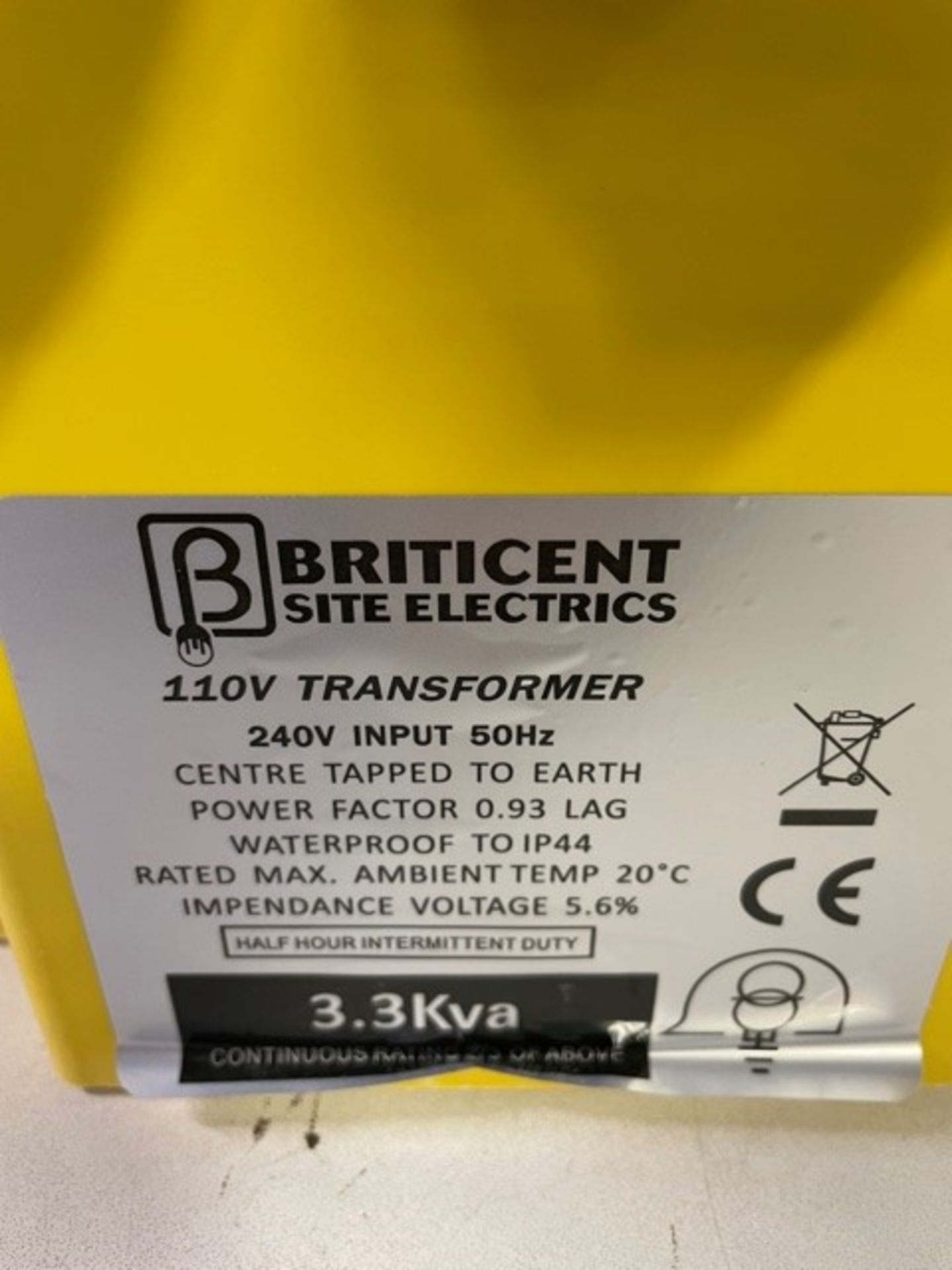 Briticent Site Electrics Portable Tool Transformer - Image 2 of 4