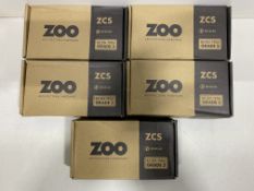 5 x Zoo Hardware - ZCS010SS 19mm Mitred Lever On Round Rose