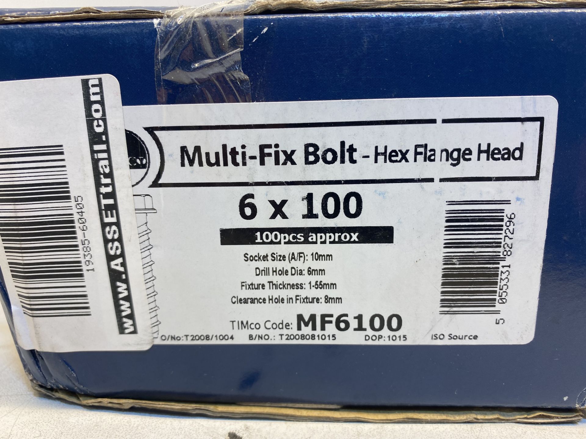 4 x Boxes Of TIMco MF6100 Multi-Fix Hex Flange Head Bolt 6 x 100 ( 100pcs Approximately ) - Image 3 of 3