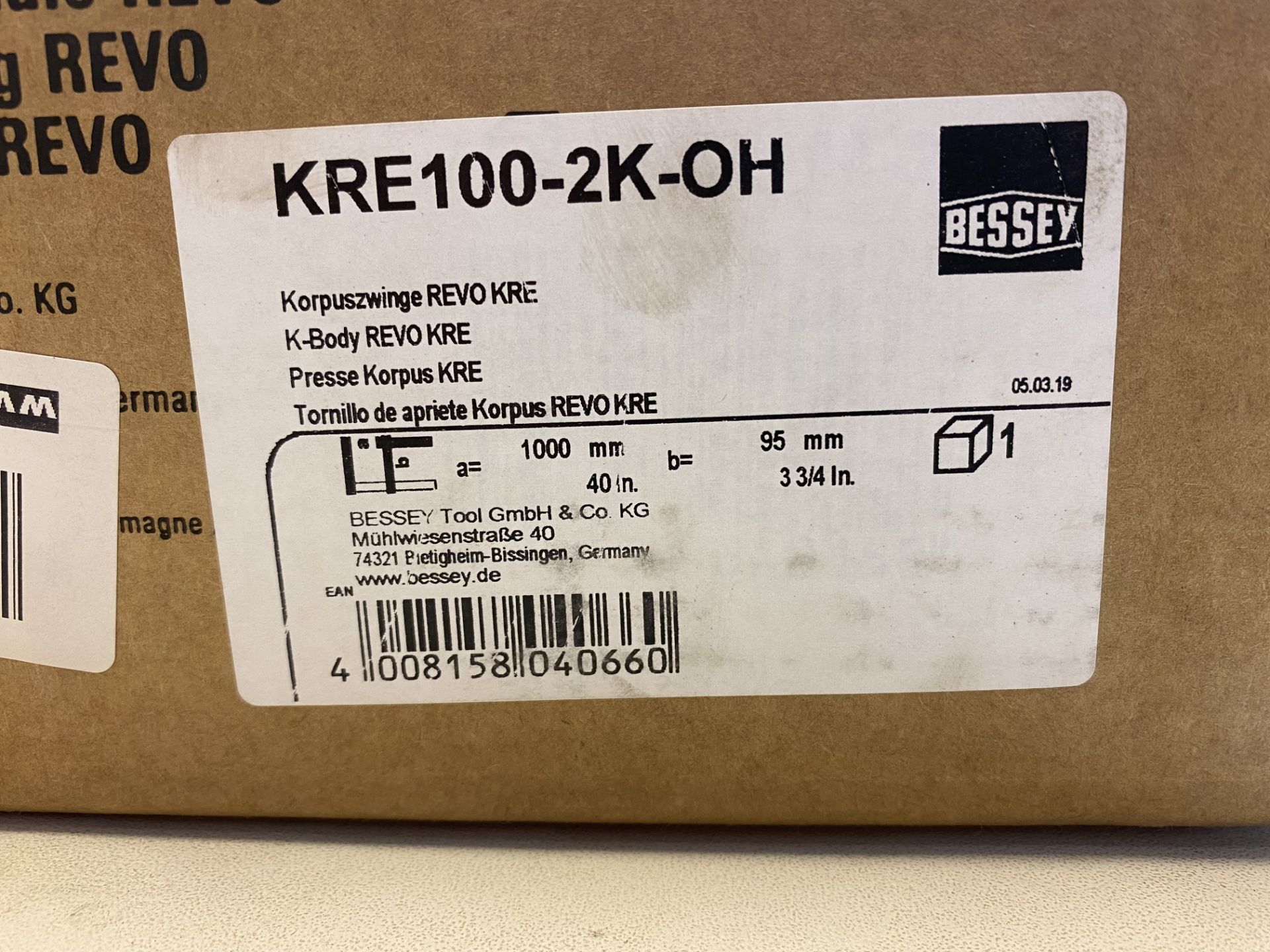 Bessey 2 x Parallel Clamp REVO KRE 1000/95 | RRP £116 - Image 3 of 3