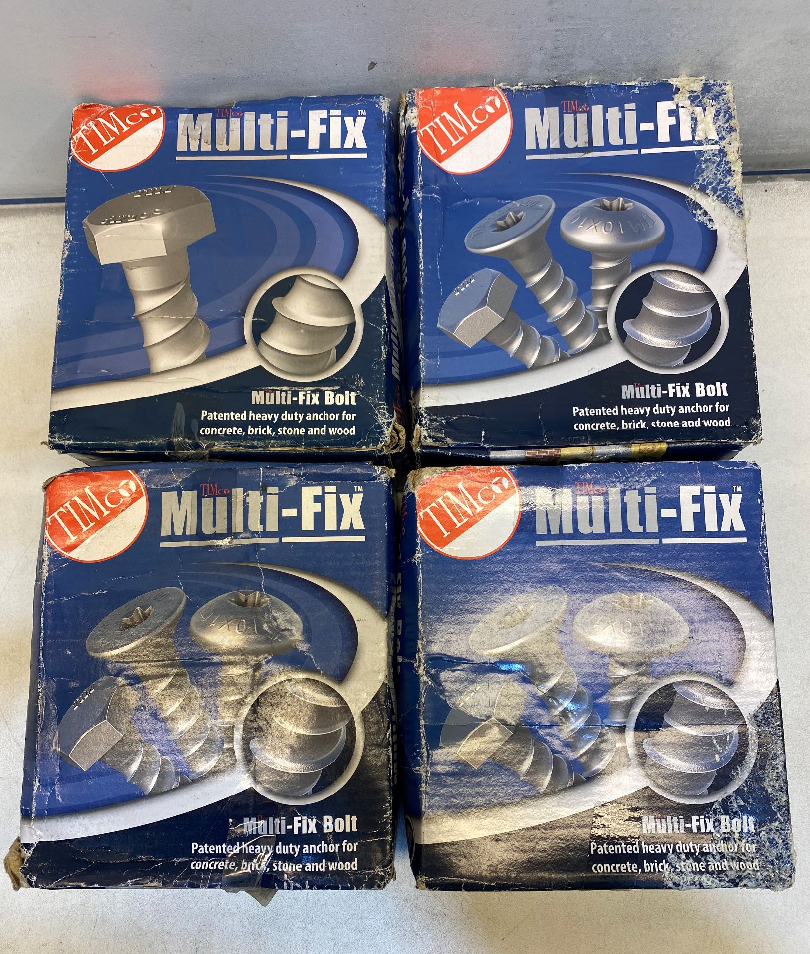 4 x Boxes Of TIMco MF6100 Multi-Fix Hex Flange Head Bolt 6 x 100 ( 100pcs Approximately )