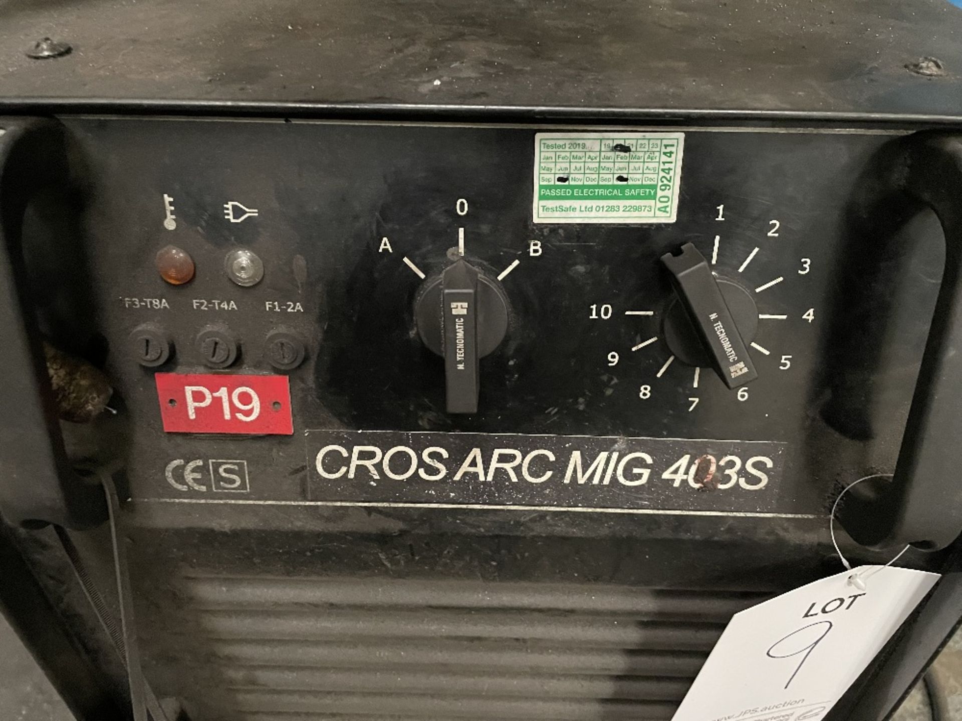 Cros Arc 403S MIG/MAG Welder w/ WF4 Wire Feeder - Image 2 of 6