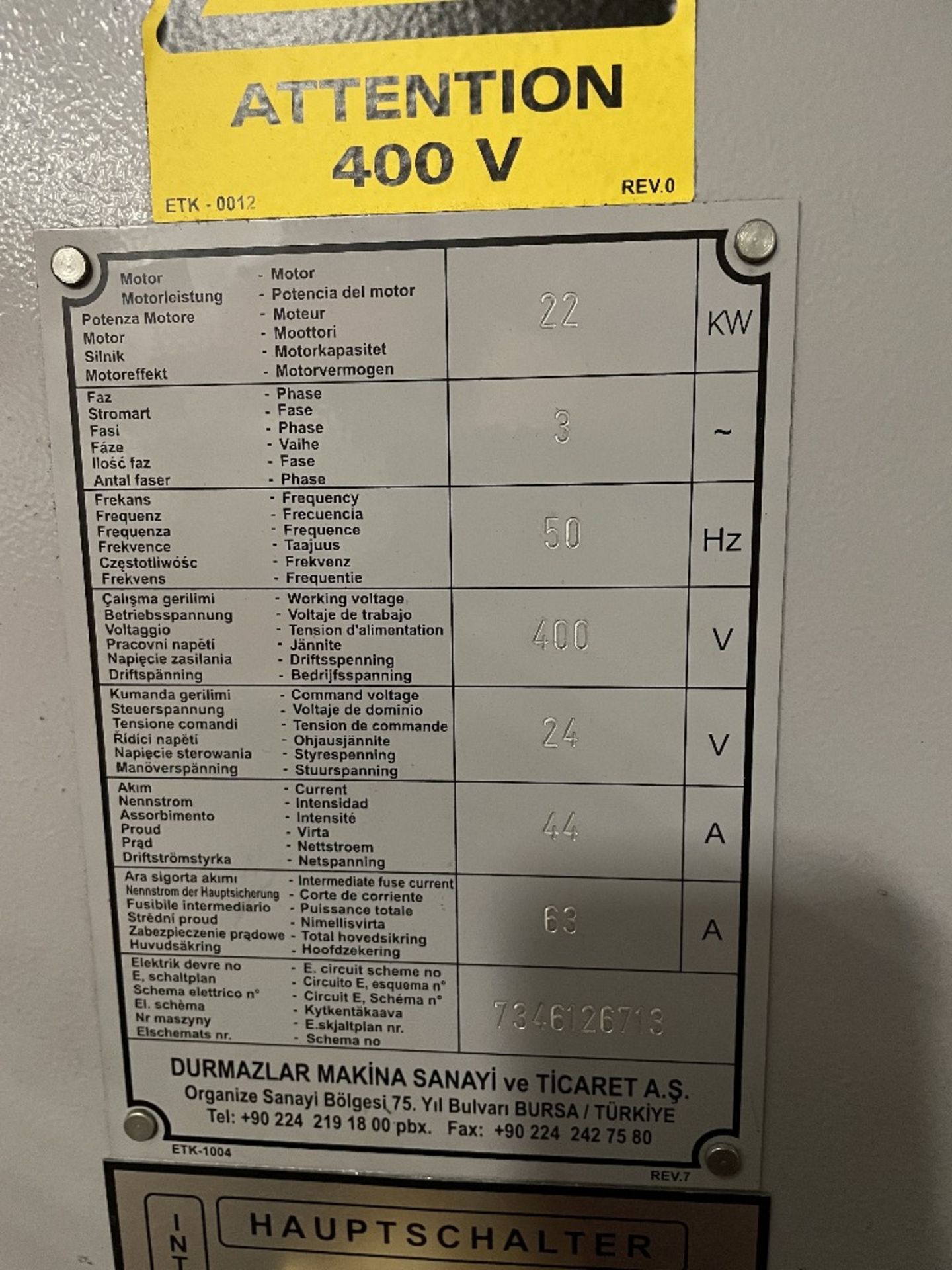 Durma AD-R 40-220 4050mm x 220T 3 Axis Synchro Pressbrake | 2012 - Image 18 of 21