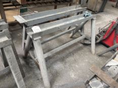 Pair of Steel Heavy Duty Trestle Stands