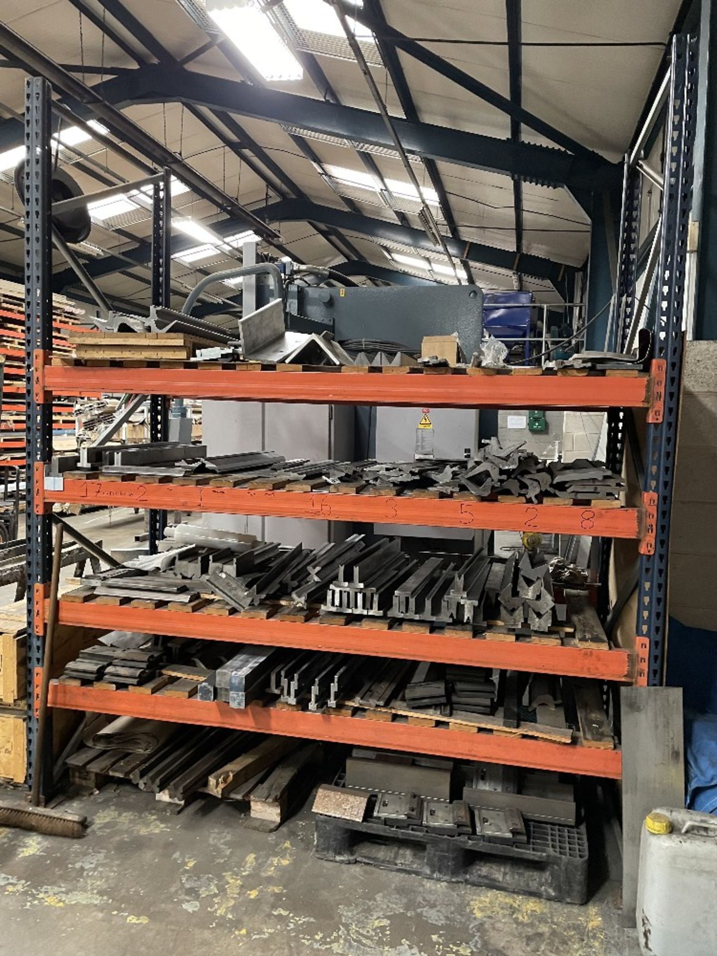 Quantity of Various Pressbrake Tooling as Pictured | RACKING INCLUDED