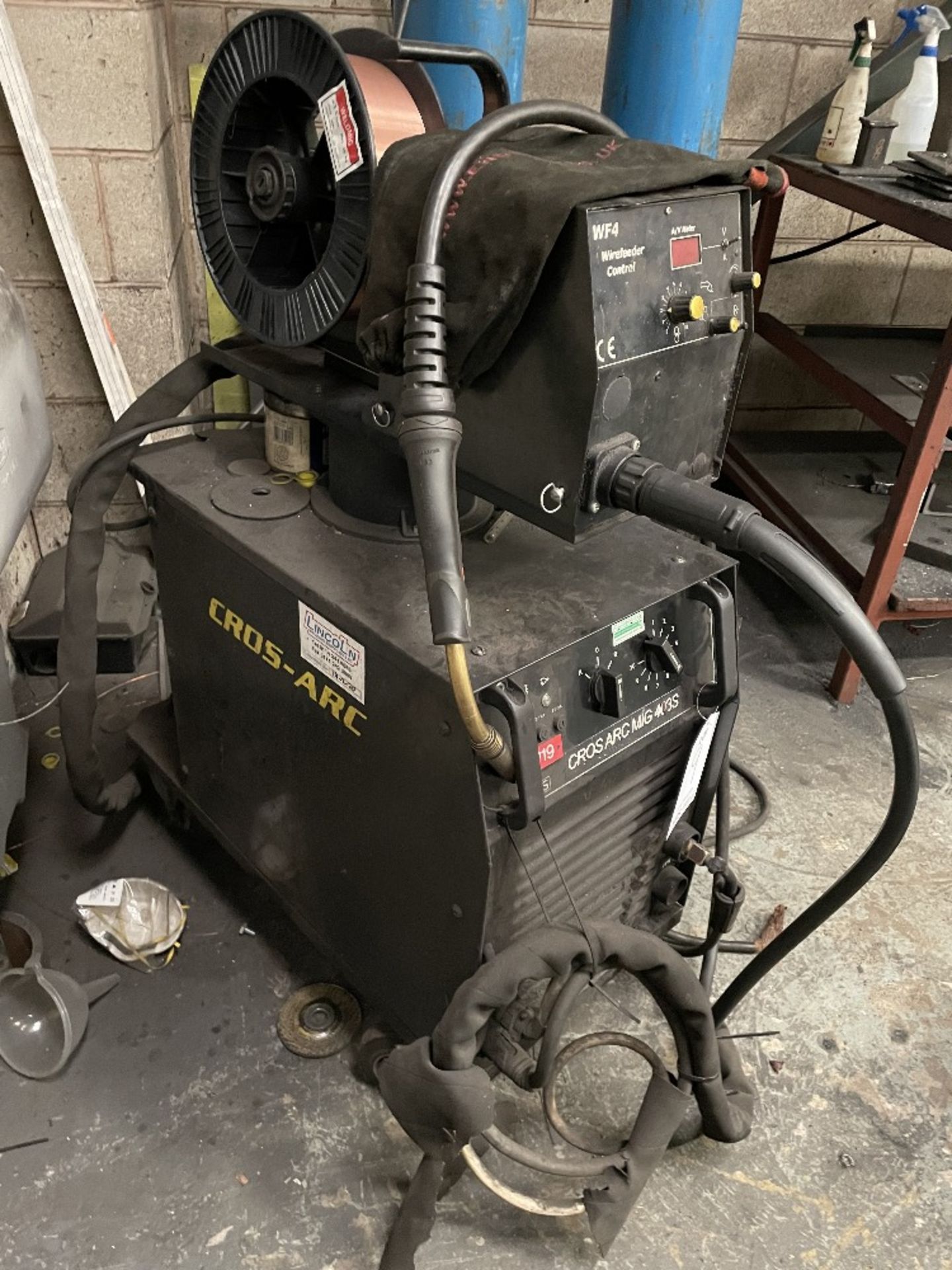 Cros Arc 403S MIG/MAG Welder w/ WF4 Wire Feeder - Image 4 of 6