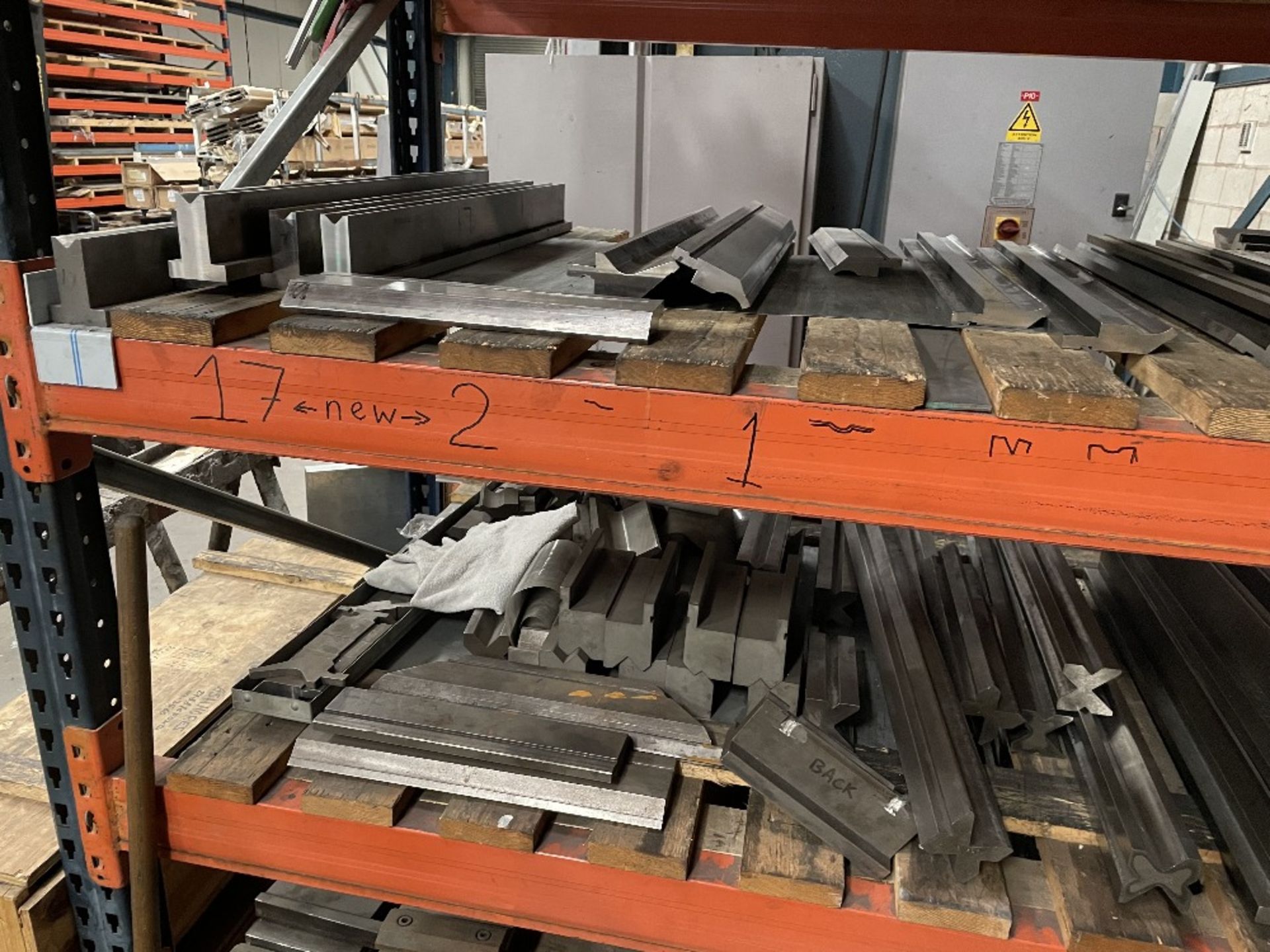 Quantity of Various Pressbrake Tooling as Pictured | RACKING INCLUDED - Image 6 of 21