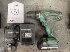 Hitachi DV18DGL Cordless Combi Drill w/ Spare Battery & Charging Station