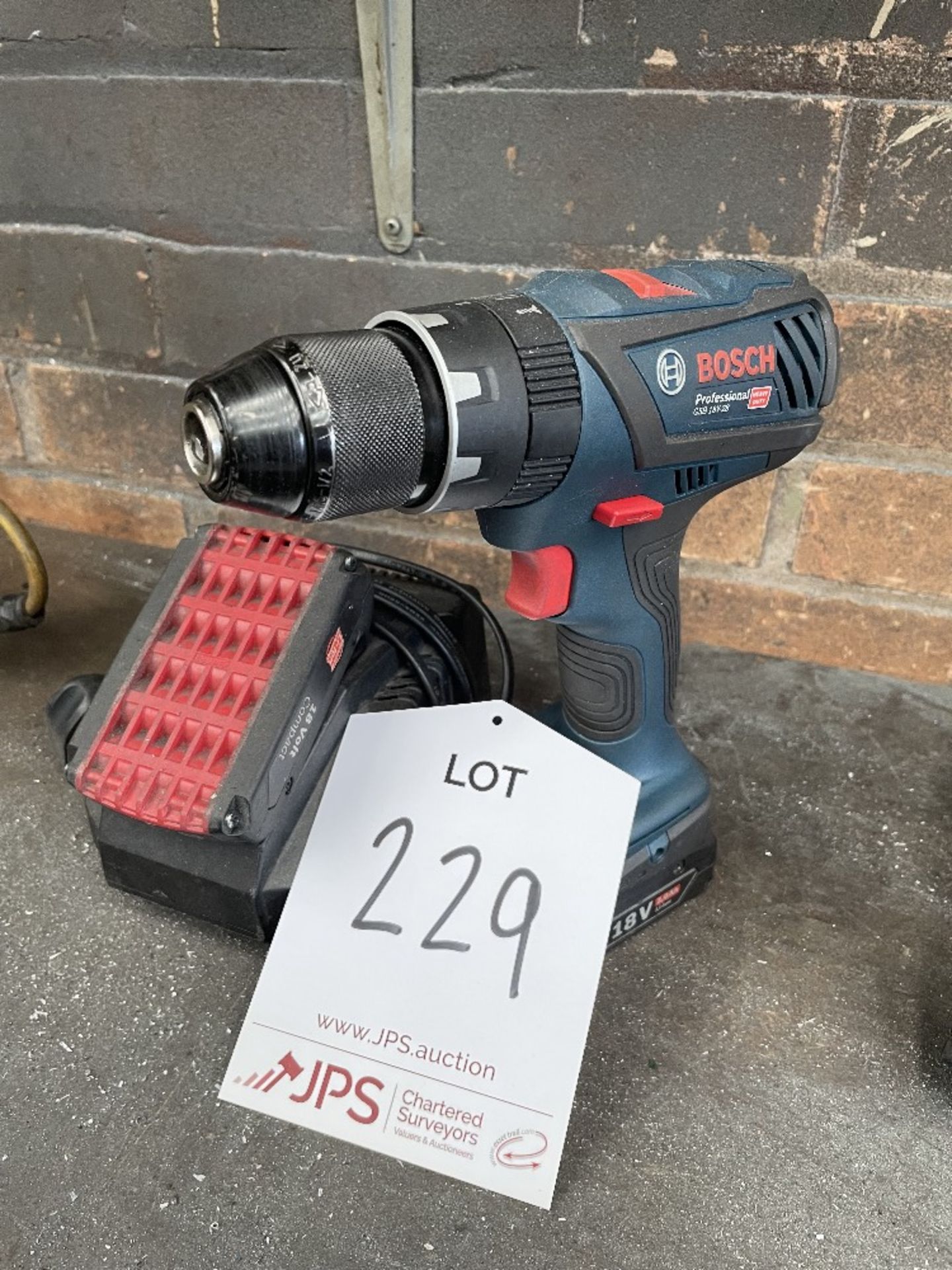 Bosch GSB 18V-28 Cordless Combi Drill w/ Spare Battery & Charging Station - Image 2 of 4