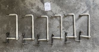 6 x Various 300mm G-Clamps