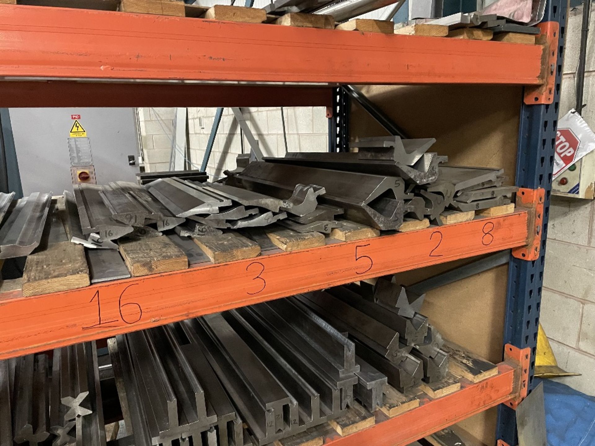 Quantity of Various Pressbrake Tooling as Pictured | RACKING INCLUDED - Image 5 of 21