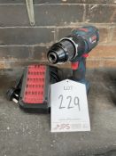 Bosch GSB 18V-28 Cordless Combi Drill w/ Spare Battery & Charging Station