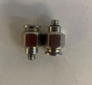 Approx 400 x Straight Male Cylindrical Fittings