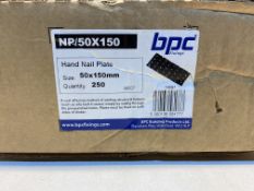 250 x BPC Hand Nail Plate, 50x150mm