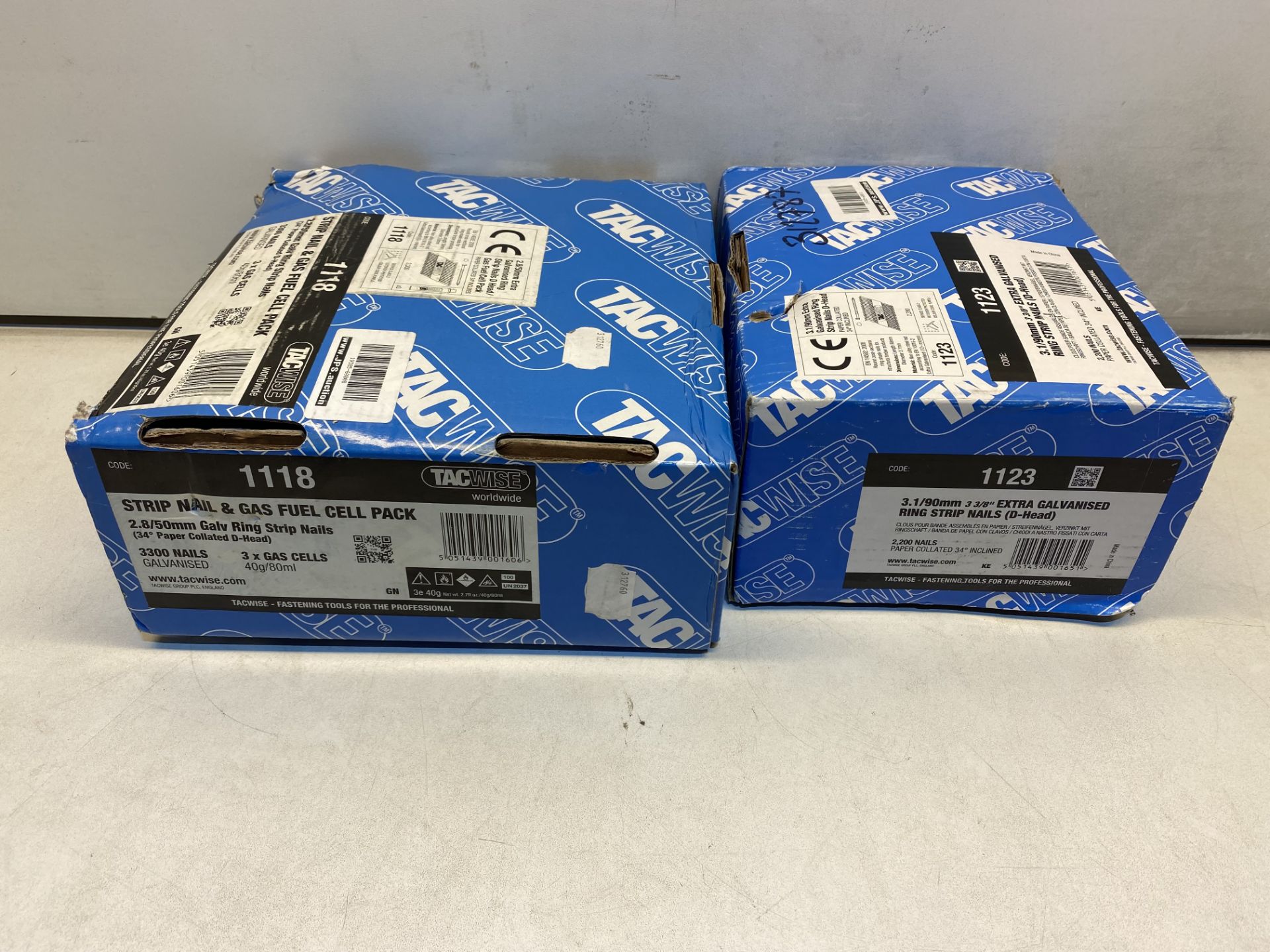 2 x Boxes Of Various Tacwise Strip Nails