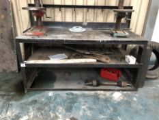 Steel Fabricated Two Tier Workbench