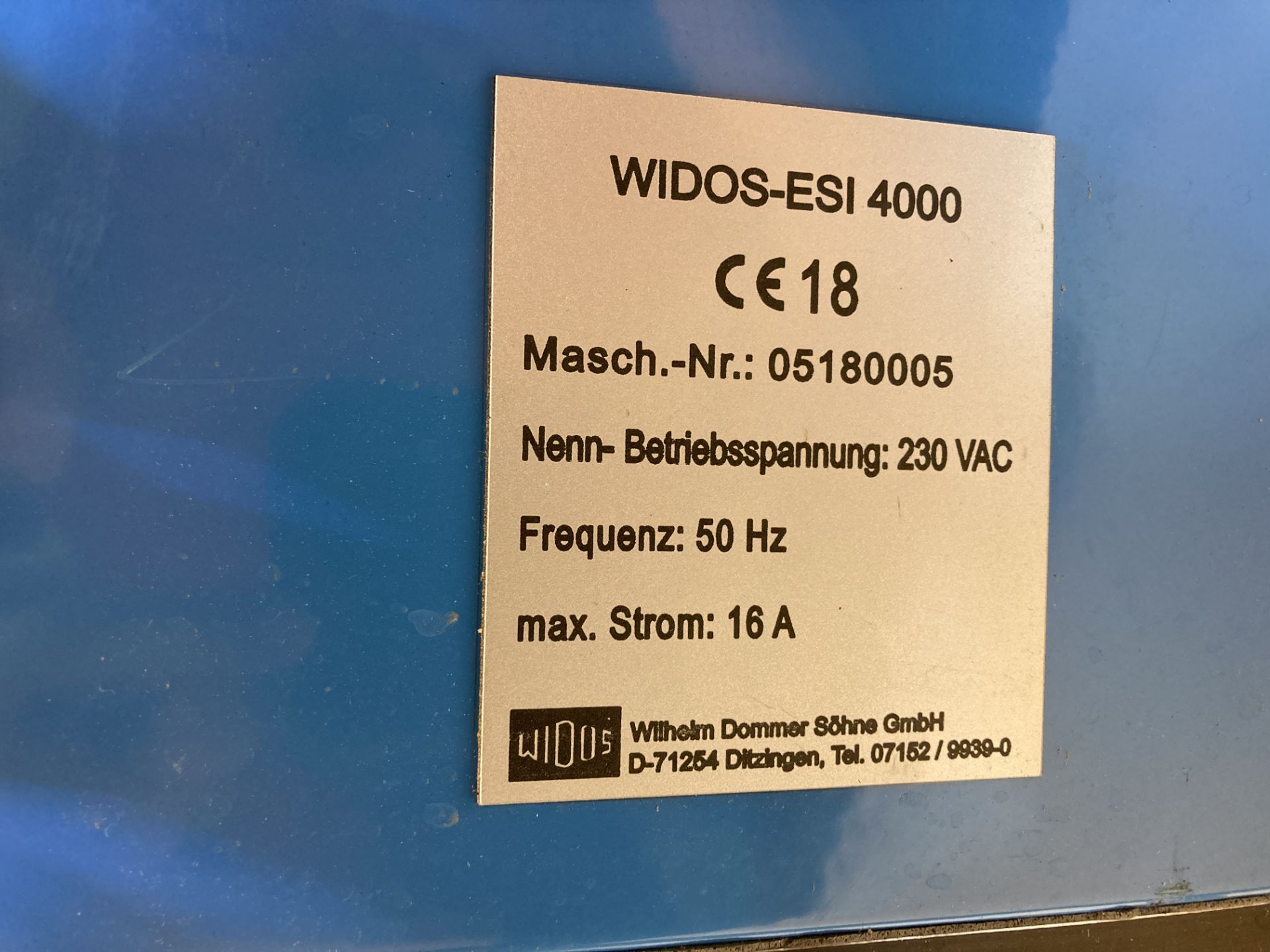 Widos GmbH ESI 4000 Plastic Welder | 230v - Image 4 of 5