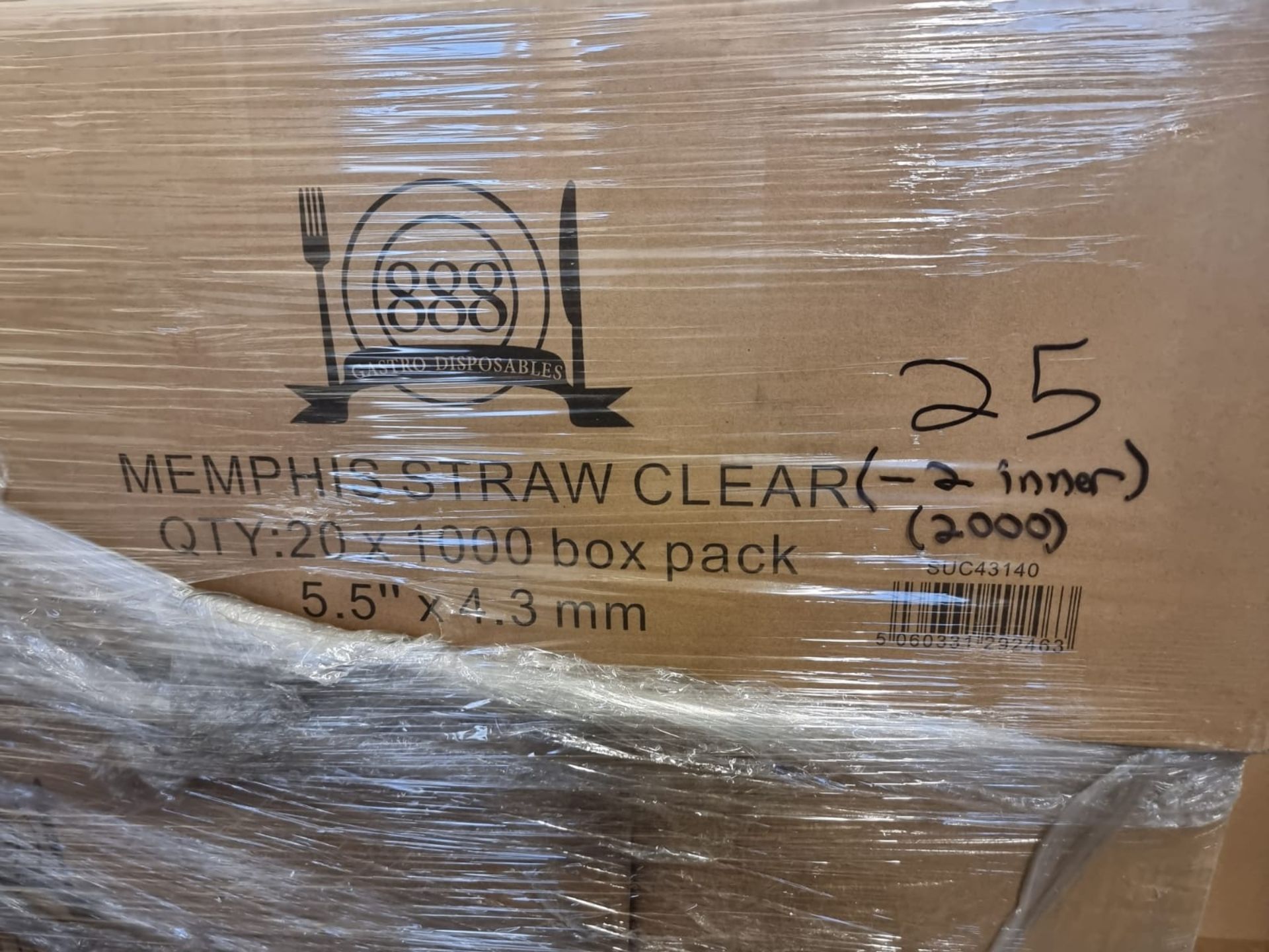 Approx 48,000 x Clear Straight Memphis Straw - Image 2 of 3