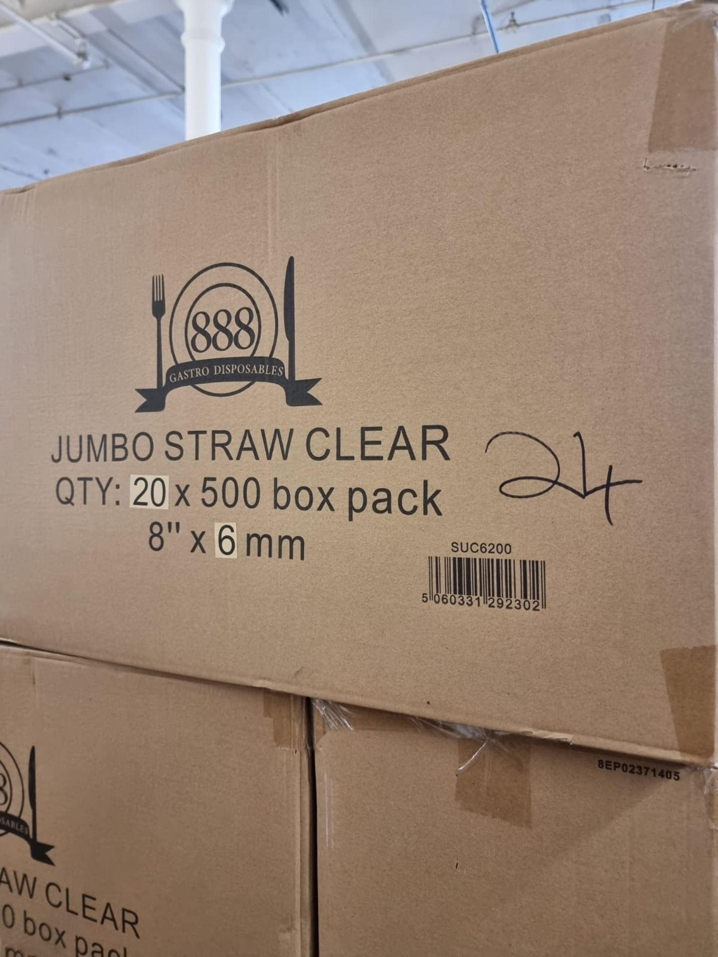 Approx 240,000 x 888 Disposables Jumbo Straws | Clear - Image 3 of 3