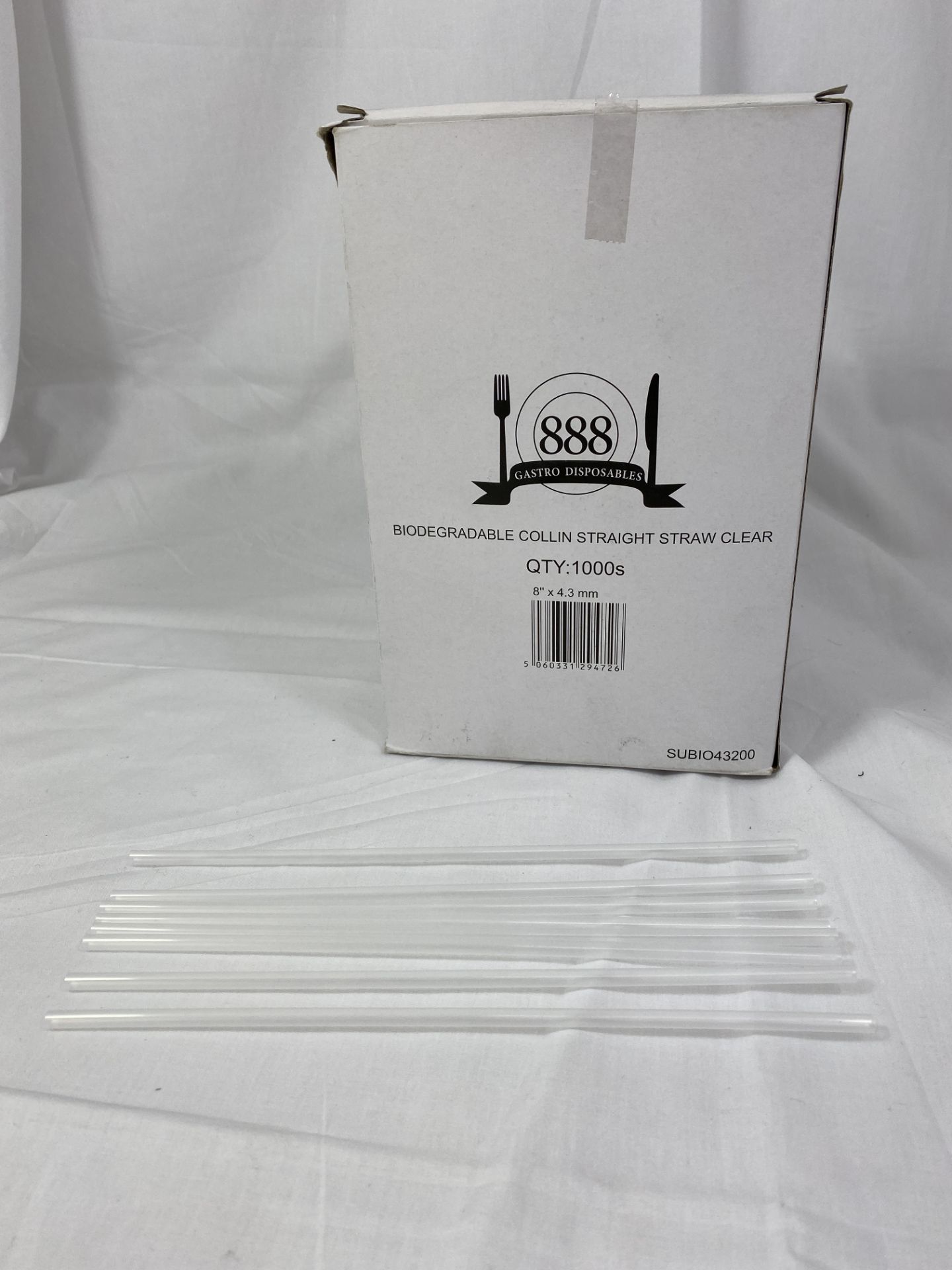 Approx 480,000 x BIODEGRADABLE Collins Straw | Clear