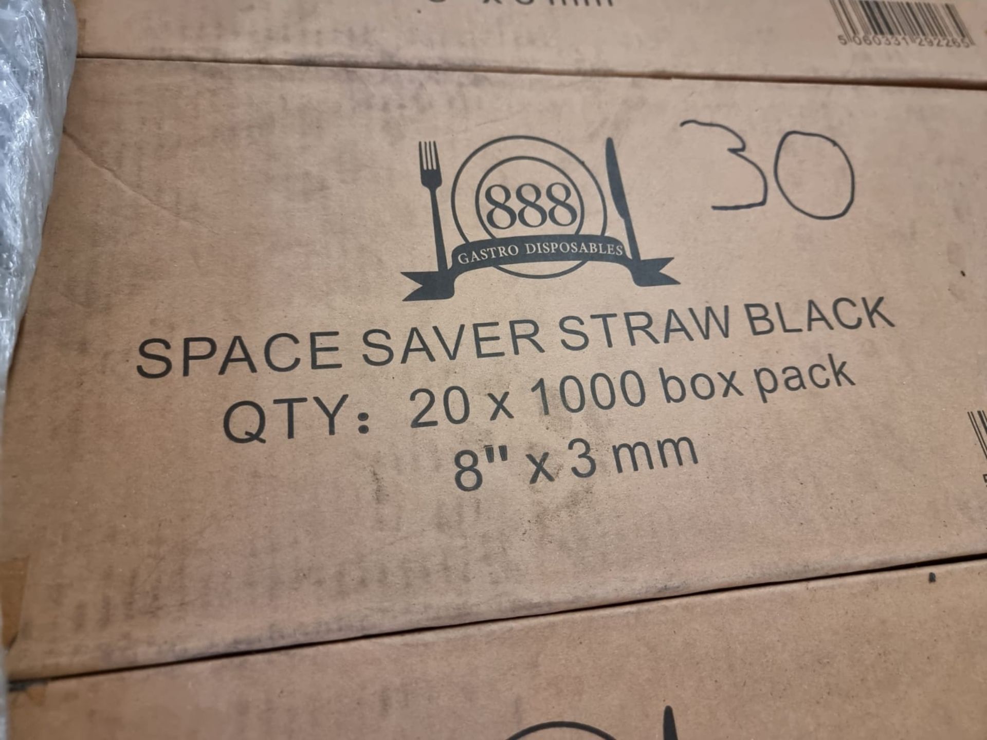 Approx 600,000 x Space Saver Straw | Black - Image 2 of 3