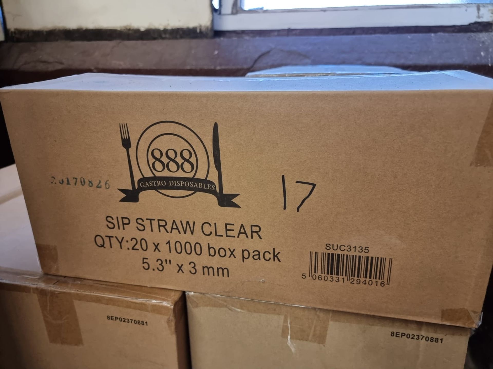 Approx 340,000 x Straight Sip Straw | Clear - Image 2 of 3
