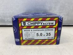 7 x Boxes Of Various Chippy Wood & Chipboard Screws