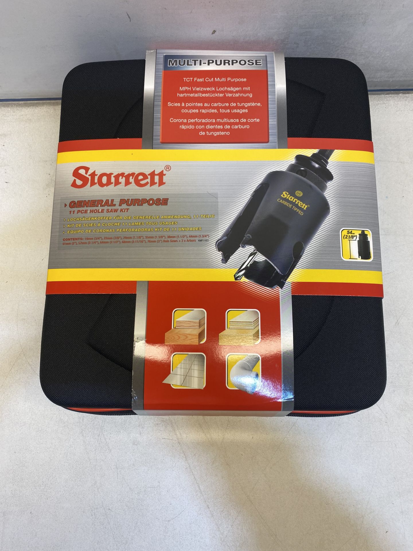 Starrett KMP11021 General Purpose 11 Piece TCT Holesaw Kit