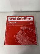 2 x WELDABILITY SIF VZ181015LW A18/G3SI1 MIG WIRE | 1.0MM | Total RRP £80