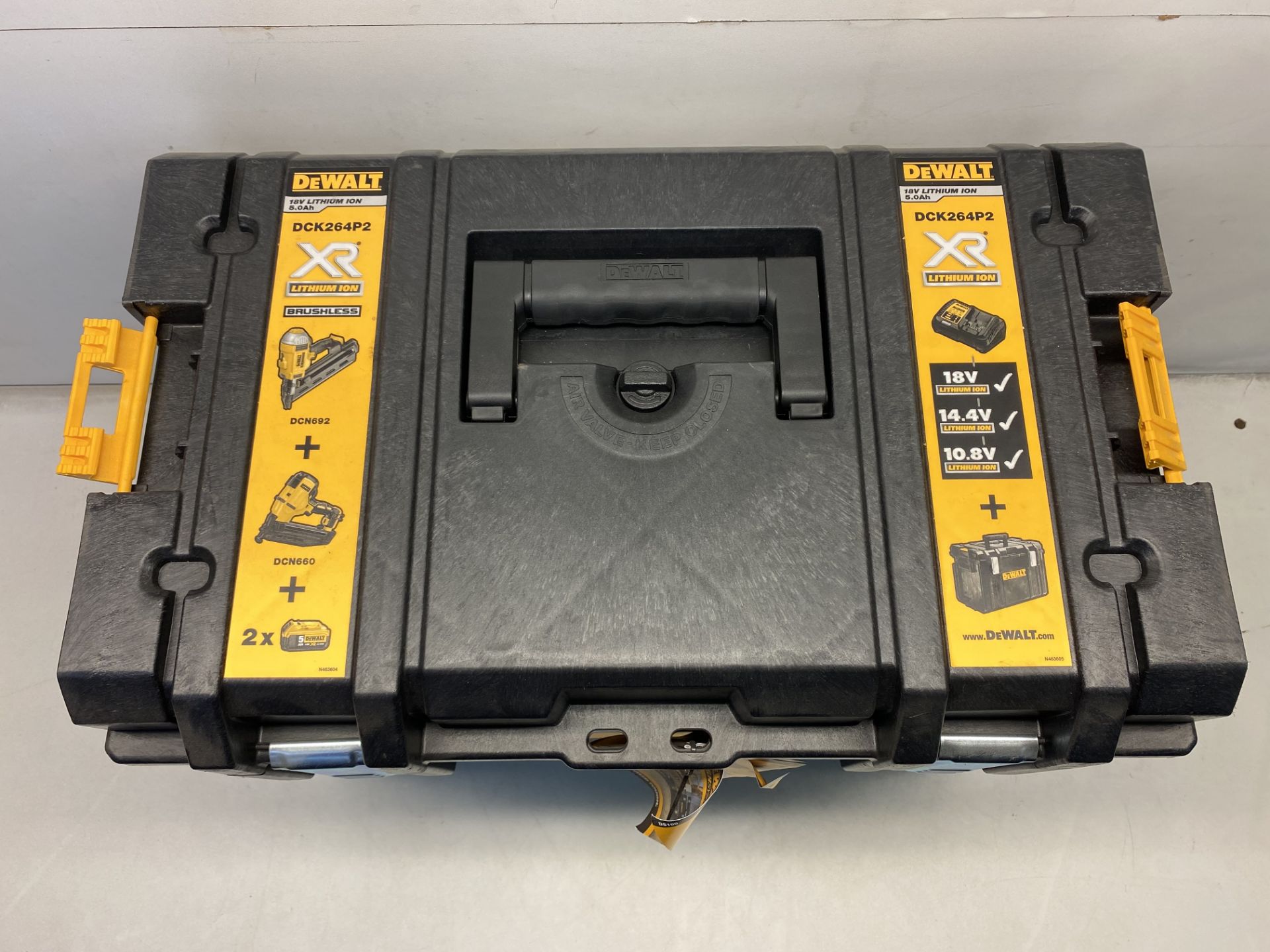 DeWalt DCK264P2 1st and 2nd Fix Nailer Twin Kit T-STAK CARRY CASE, Nailer Kits Not Inlcluded! Case O - Image 2 of 4