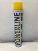 12 x Powerline Yellow Line Marking Paint, 750ml