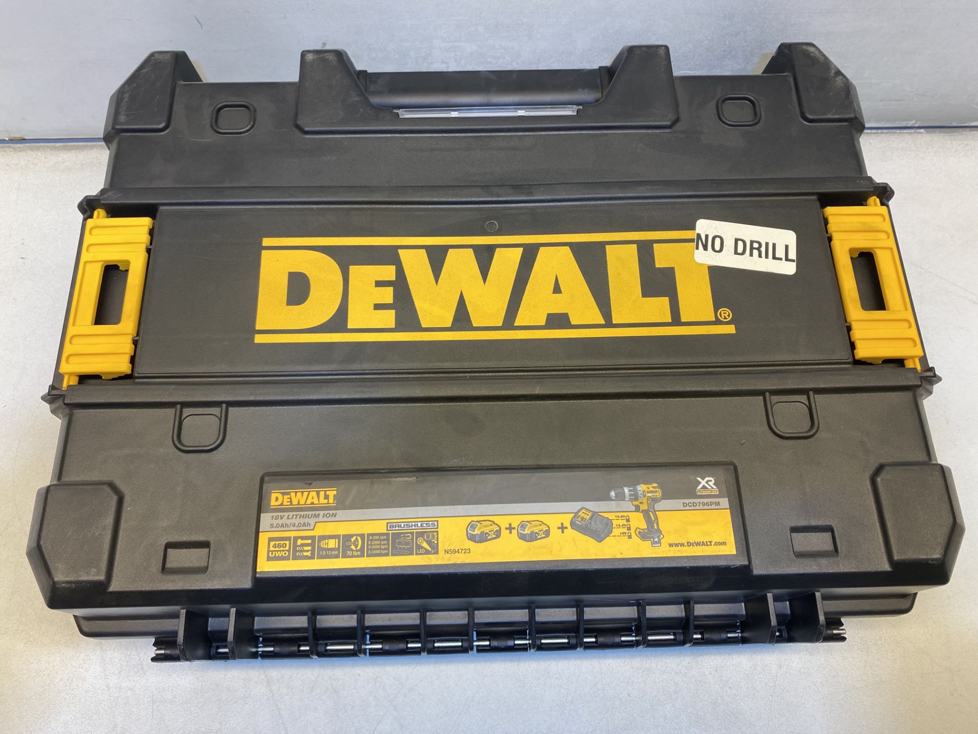 DeWalt DCD796PM XR Brushless Hammer Drill T-STAK Carry Case, Case Only! Drill Not Included