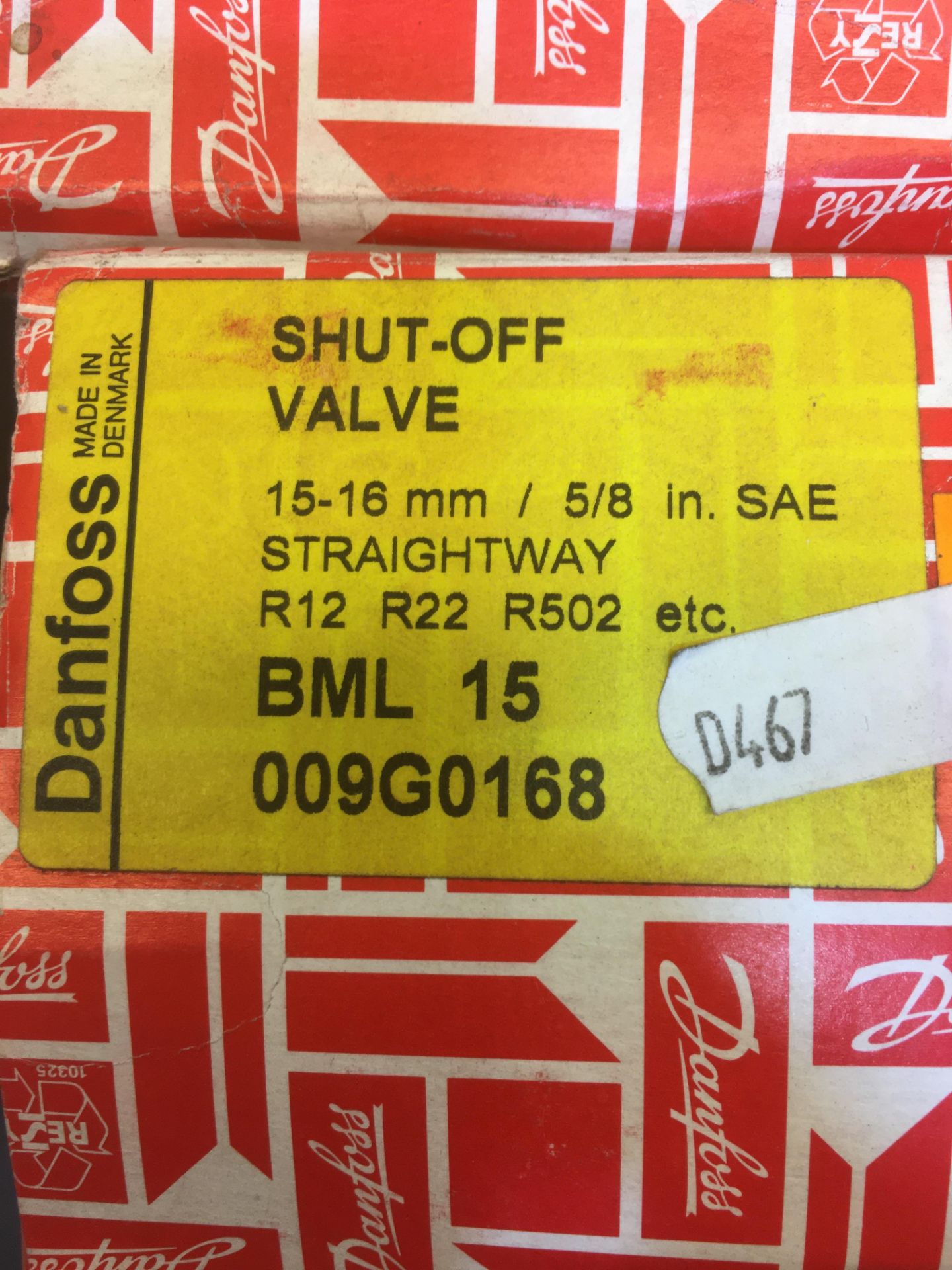 12 x Danfoss Straightway Shut-Off Valves | 5/8'' - Image 3 of 3