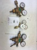 3 x Various Gas Mixers W/ Pressure Gauges