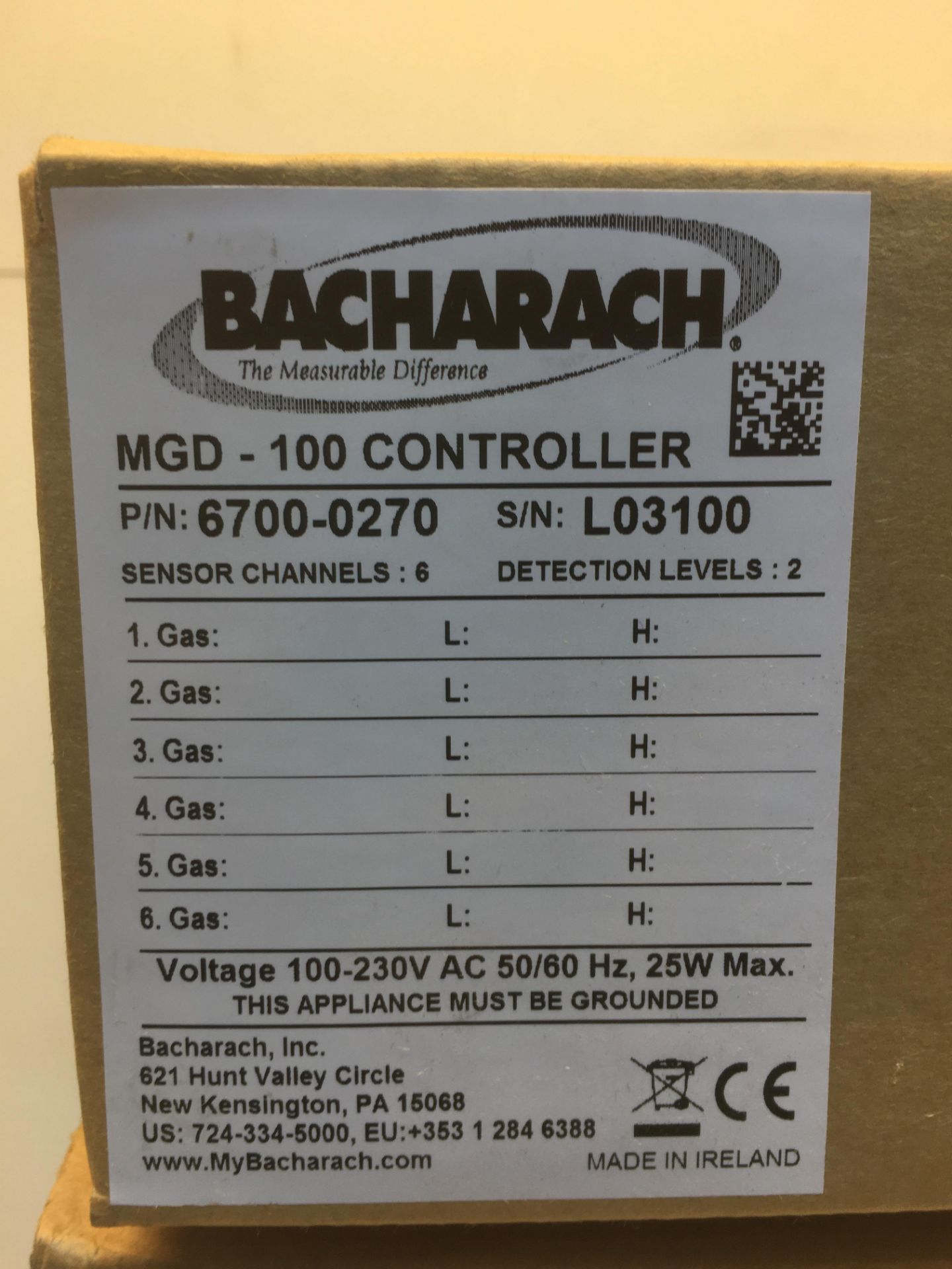 4 x Bacharach MGD-100 Controllers - Image 2 of 2