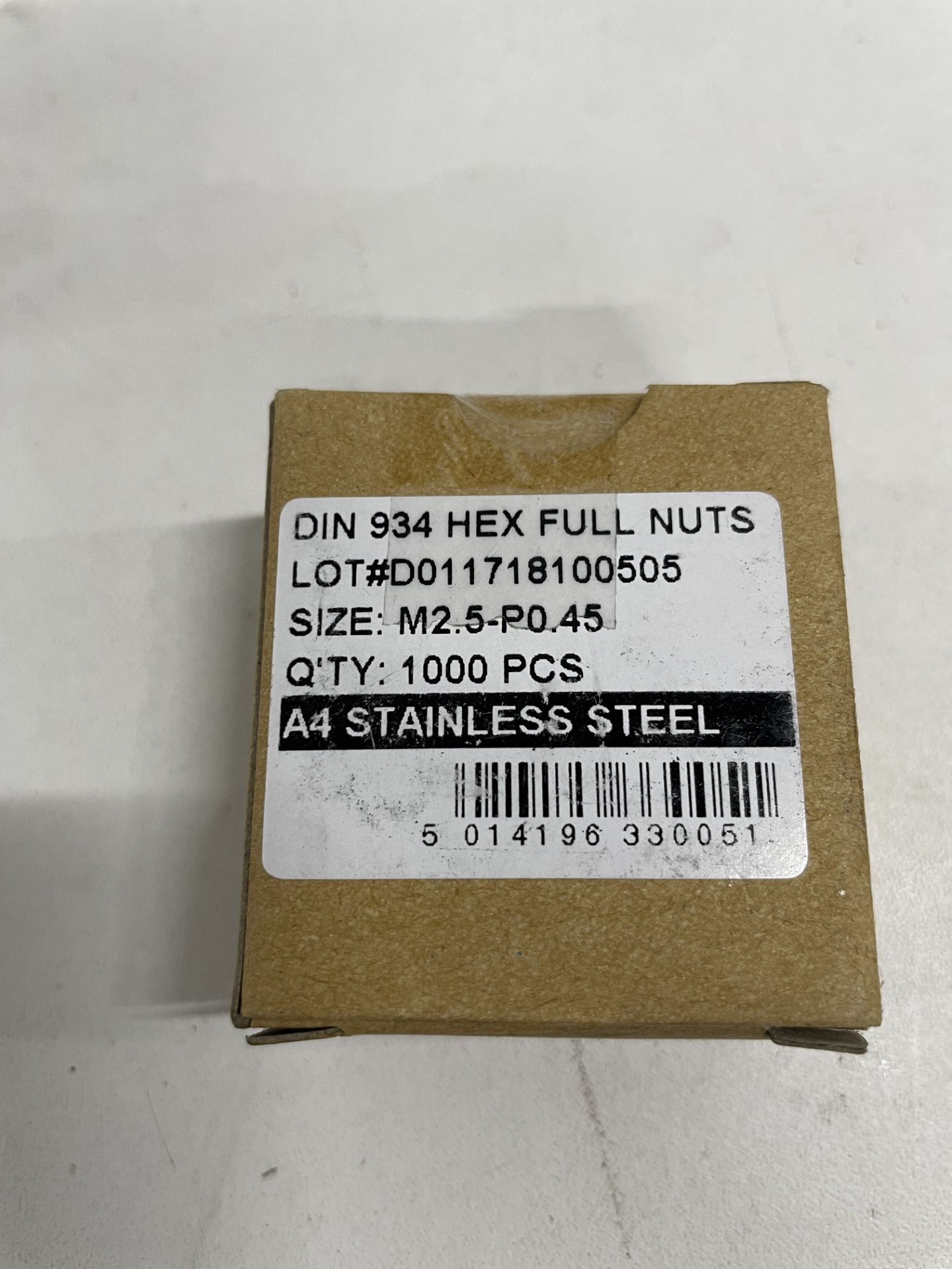 16 x 1000pcs Hex Nuts | Size m2.5-p0.45 - Image 3 of 3