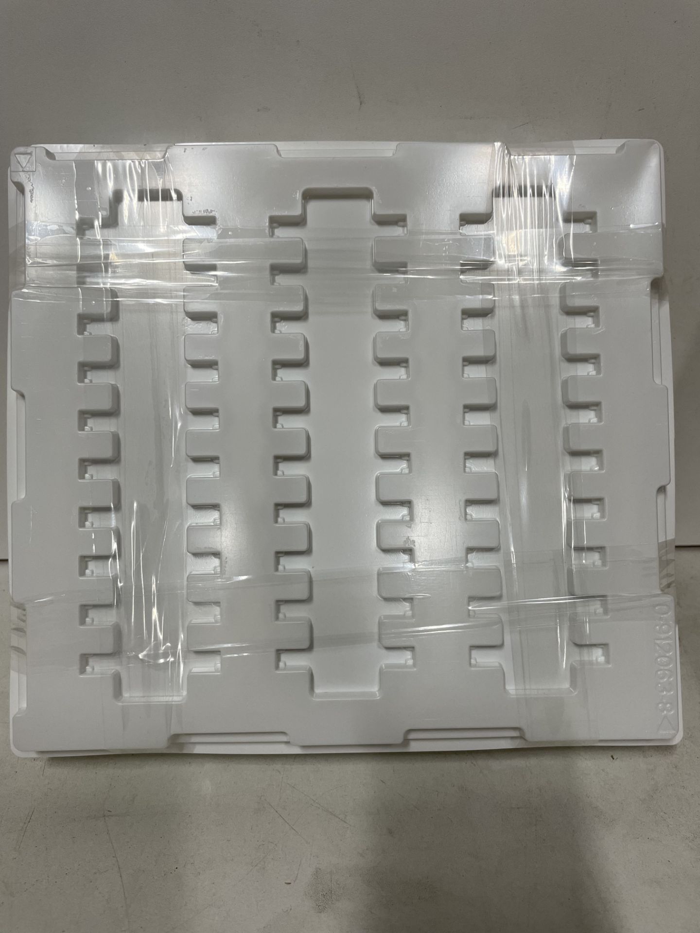 8 Boxes Plastic Tray Holders | White | See photographs