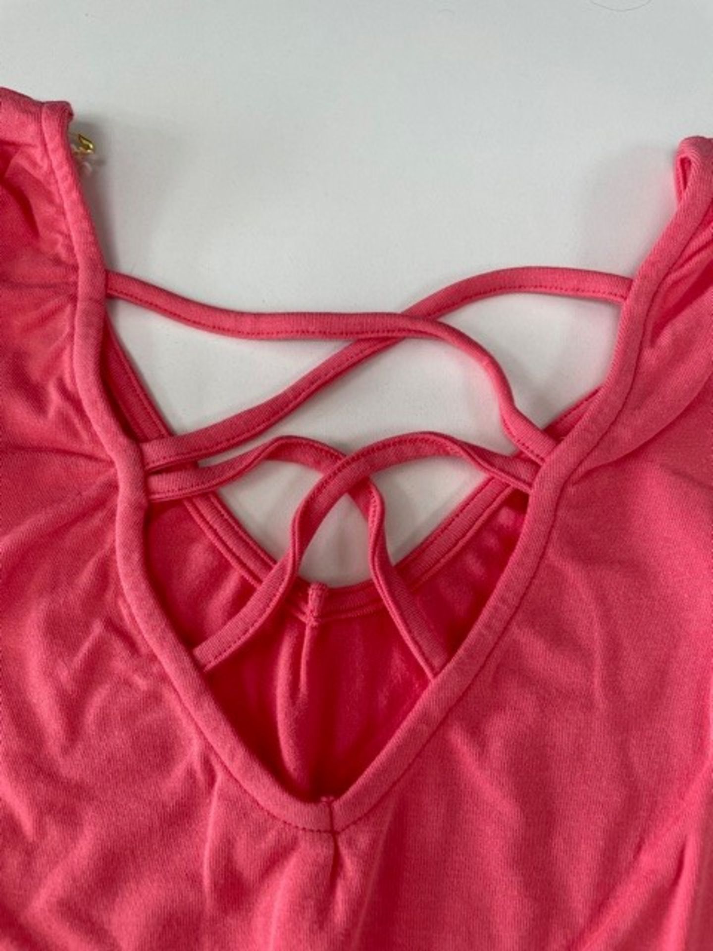 3 x Bamboo Leotard Cross Strap Tops | M - Image 2 of 2