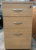 3 Drawer Wooden Pedestal