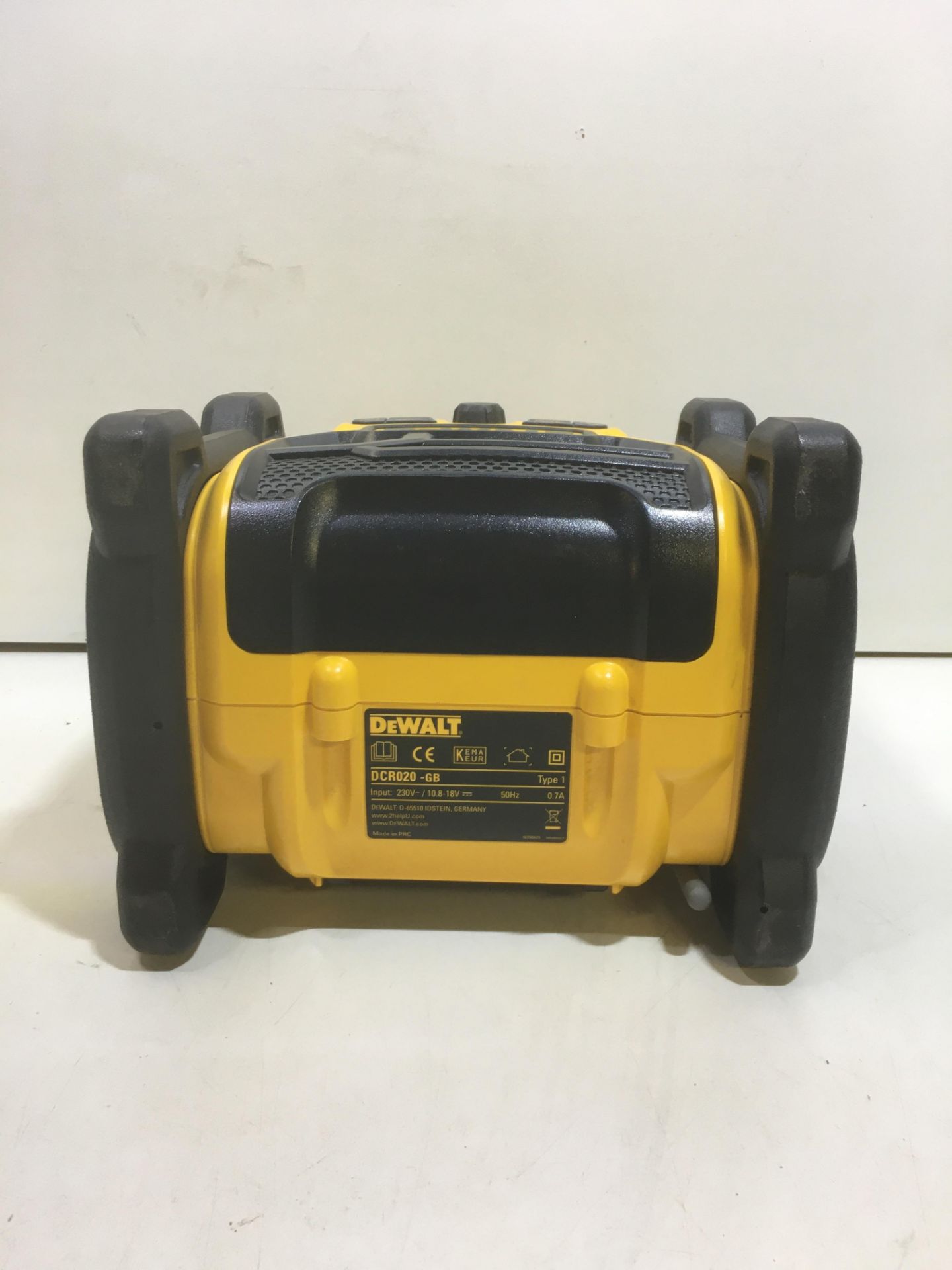 DeWALT DCR020-GB 230V~/10.8-18V Battery Site Radio - Image 5 of 6