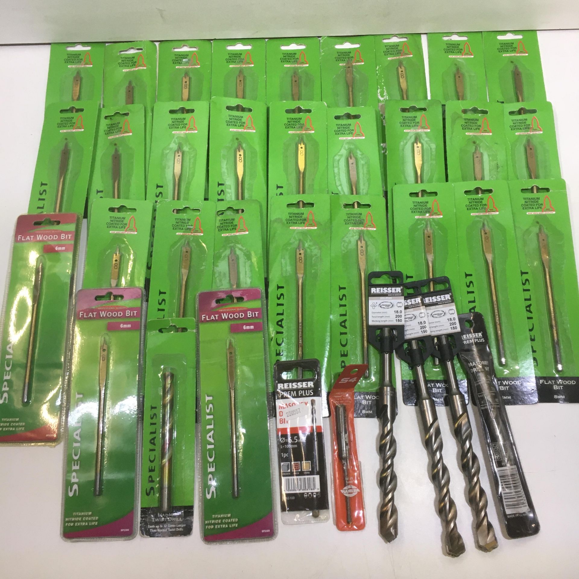 36 x Various Drill Bits As Pictured | Reisser | Specialist | Wood Bits | Masonry Bits