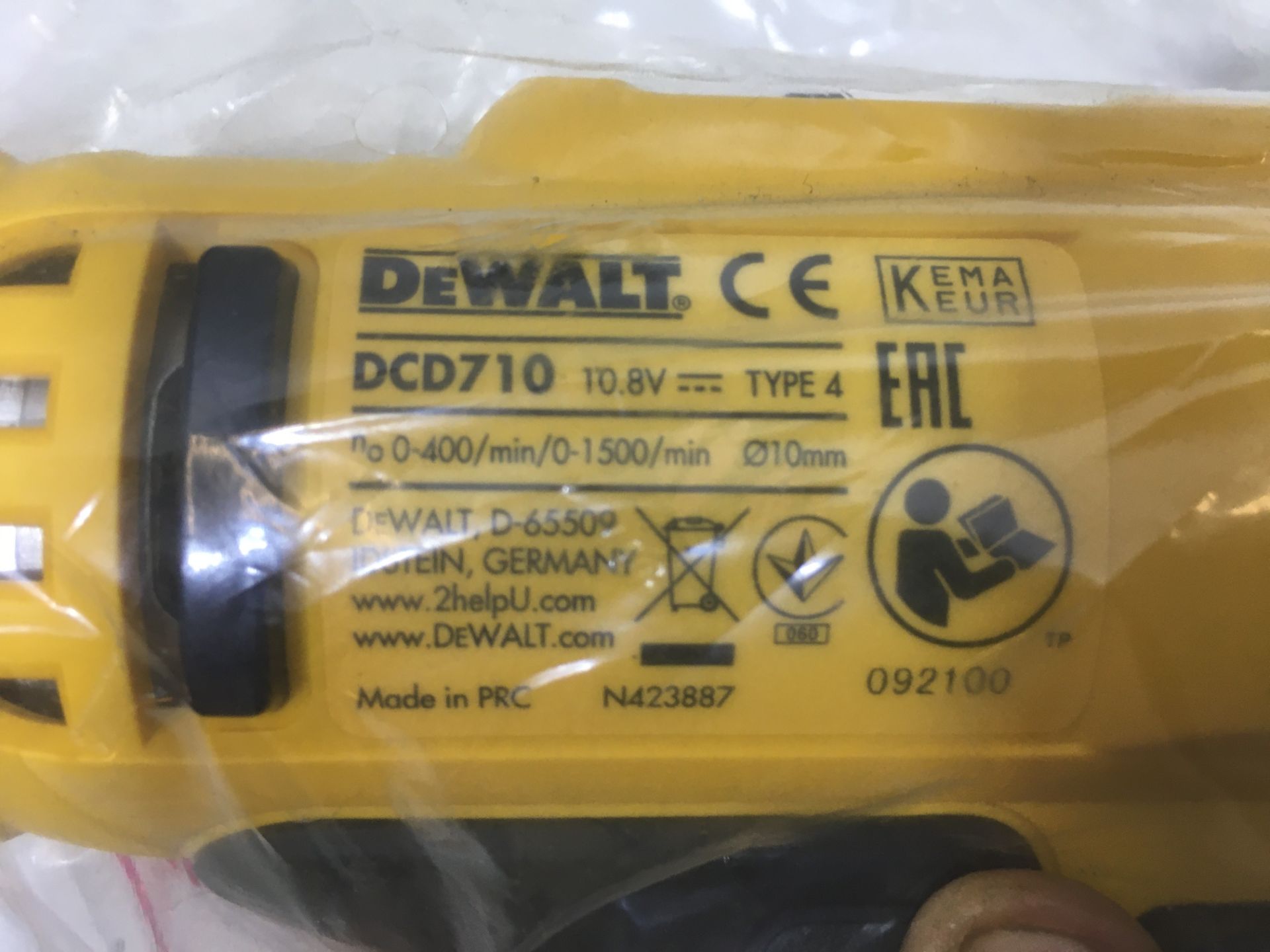 DeWALT DCD710 Combi-Drill in Soft Carry Case W/ Battery | 10.8V - Image 3 of 5