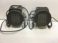 2 x Sealey 200W Industrial Fan Heater - 230V | PEH2001