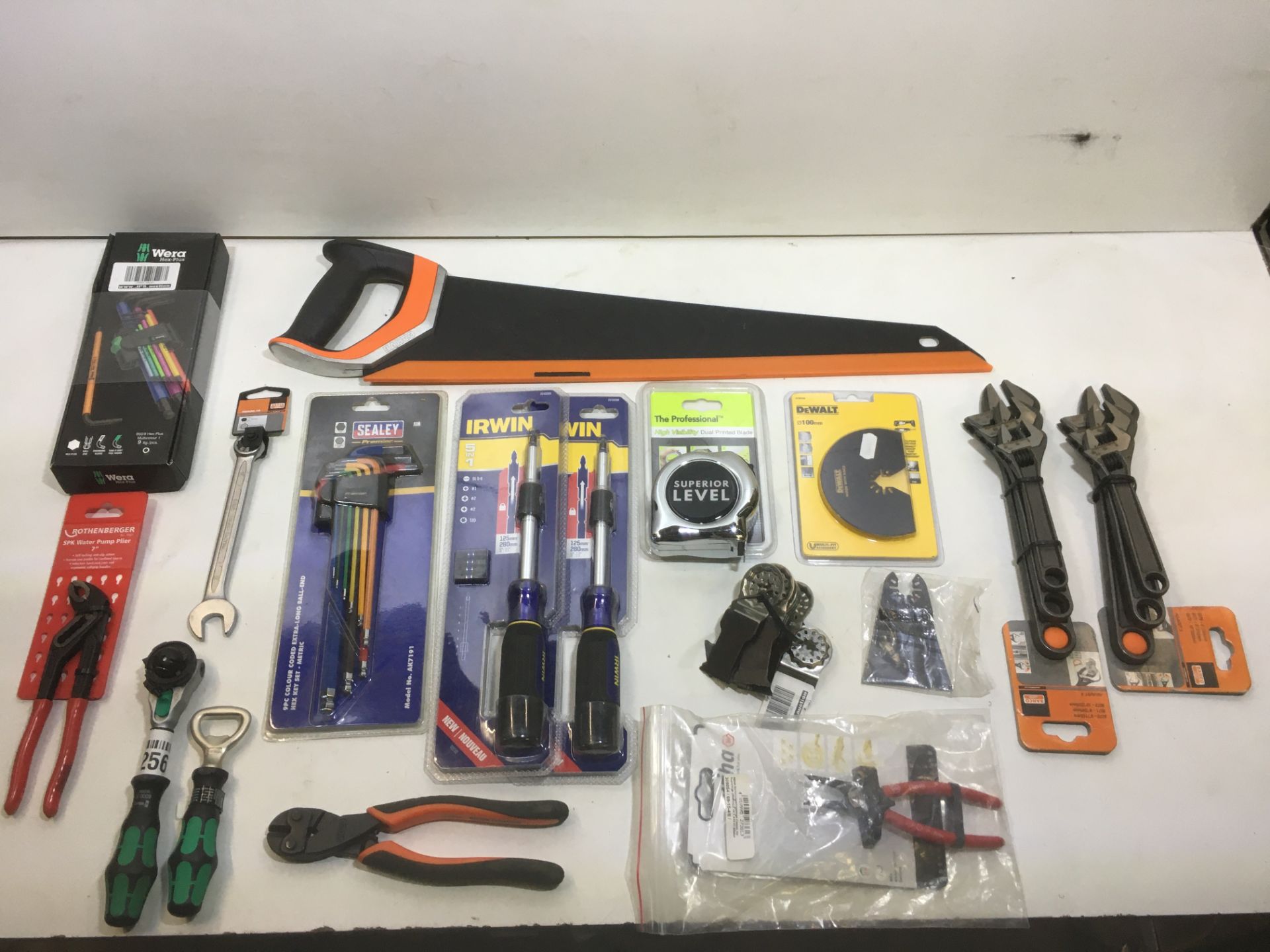 Large Selection of Various Hand tools As Pictured | Wera | Sealey | DeWALT | Bahco