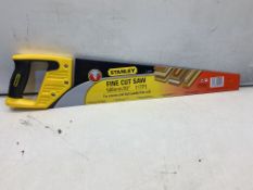 10 x Stanley 1-20-101 Fine Sharpcut Handsaw 500mm (20in) 11TPI