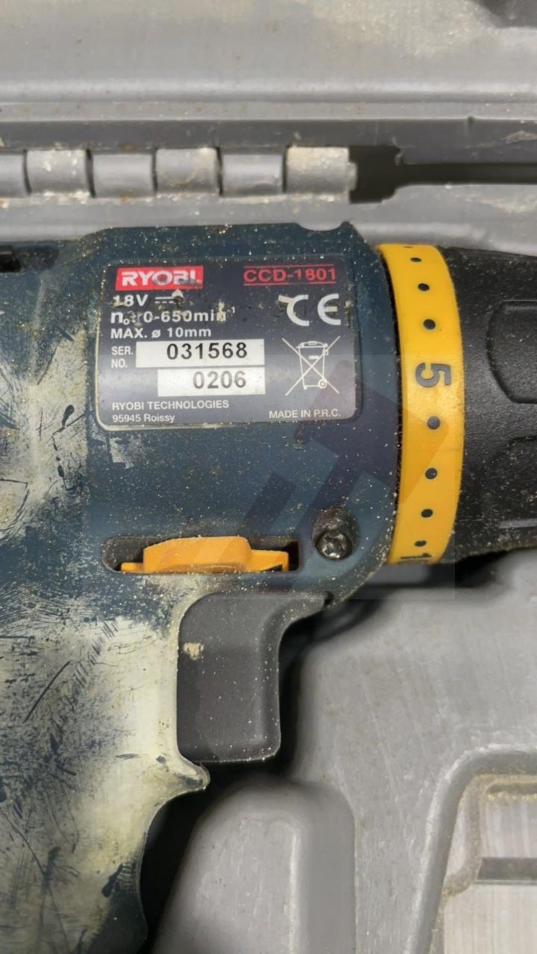 Ryobi CDI 1801 18 V Hammer Drill CCD 1801 Driver & Case | 1 battery only - Image 2 of 8