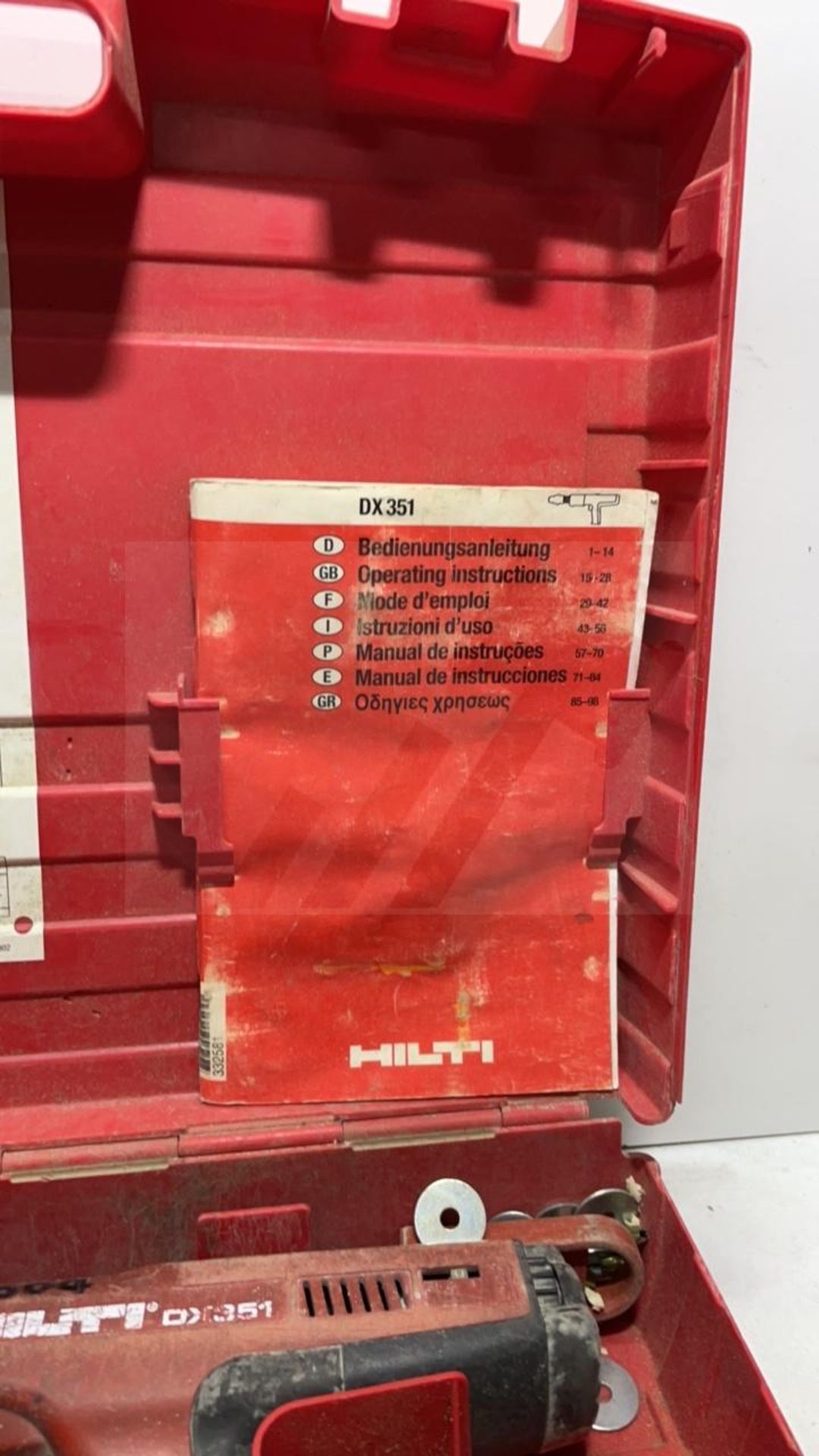 HILTI DX 351 POWER-ACTUATED TOOL - Image 4 of 5